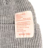 ワッペン付きリブ編みニットキャップ ニット帽 帽子 | FACION | 詳細画像2 