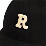 R英字刺繍ロゴ入りキャップ 帽子ベースボールキャップRロゴワッペン ユニセックス | FACION | 詳細画像2