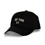 ブラック | NEWYORK NY刺繍キャップ 帽子ベースボールキャップユニセックス | FACION