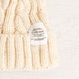 ラベル付ケーブル編みニット帽 ニットキャップ 帽子 男女兼用 | FACION | 詳細画像2 