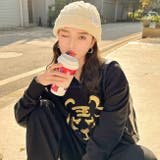 ラベル付ケーブル編みニット帽 ニットキャップ 帽子 男女兼用 | FACION | 詳細画像6 