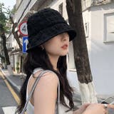 ポップコーンバケットハット 帽子 キャップ UVカット 深め 日焼け防止 | FACION | 詳細画像6