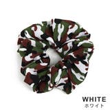 カモフラージュ迷彩柄シュシュ ヘアアクセサリー ヘアゴム | FACION | 詳細画像2 