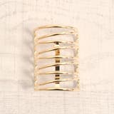 ゴールド | ウェーブメタルラインポニーフックヘアフックヘアカフヘアアクセサリートレンドモード | FACION