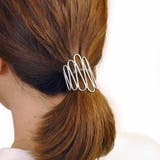 透かしデザインメタルポニーフックヘアフックヘアカフスヘアアクセサリートレンドモー… | FACION | 詳細画像4