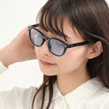 クロ/ライトブルー | カラーレンズ サングラス 伊達メガネ | FashionBerry