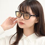 クロ/マスタード | カラーレンズ サングラス 伊達メガネ | FashionBerry