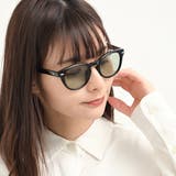 クロ/オリーブ | カラーレンズ サングラス 伊達メガネ | FashionBerry