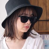COL.1 ブラック/スモーク | クラシックウェリントンサングラス レディース 3色展開 | FashionBerry