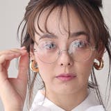 COL.1 シルバー/クリア | ラウンドメタル ダテメガネ 軽量 | FashionBerry