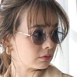 COL.9 ゴールド/ライトスモーク | メタルラウンド サングラス UVカット | FashionBerry