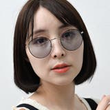 COL.34 ブラック/ライトスモーク | メタルボストン ラウンドサングラス&伊達メガネ UVカット | FashionBerry