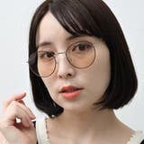 COL.35 ブラウン/ライトブラウン | メタルボストン ラウンドサングラス&伊達メガネ UVカット | FashionBerry