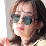 COL.4 デミ/グリーン | クラブマスター型 サングラス&クリアレンズ UVカット | FashionBerry