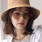 COL.18 クリアミルキーカーキ/ライトブラウン | クラシックラウンドサングラス&クリアレンズ UVカット 軽量フレーム | FashionBerry
