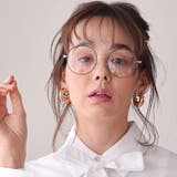 COL.2 ブラウン/クリア | メタルラウンドサングラス&伊達メガネ UVカット 軽量フレーム | FashionBerry