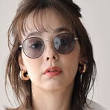 COL.6 ブラック(七宝)/ライトスモーク | メタルボストン 伊達メガネ&サングラス UVカット | FashionBerry
