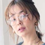 COL.4 ベージュ/クリア | ヴィンテージボストンメタルフレーム 伊達メガネ レディース | FashionBerry