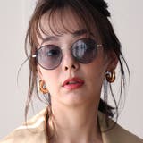 COL.3 ブラック/ライトスモーク | メタルボストン 伊達メガネ サングラス | FashionBerry