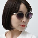COL.4 クリアグレーベージュ/スモークハーフ | クラシックキャットアイ サングラス＆クリアレンズ メタルフレーム | FashionBerry