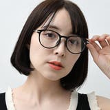 COL.1 ブラック/クリア | エレガントラウンドフレーム サングラス&クリアレンズ レディース | FashionBerry