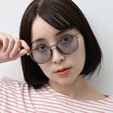 COL.4 クリアミルキーグレー/ライトスモーク | エレガントラウンドフレーム サングラス&クリアレンズ レディース | FashionBerry
