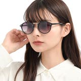 COL.4 ブラック/スモークハーフ | ラウンドメタルボストン サングラス&クリアレンズ レディース | FashionBerry