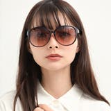 COL.2 ブラウン/ブラウンハーフ | ビッグフレーム サングラス UVカット | FashionBerry