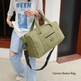 キャンバス ボストンバッグ 大容量 | FashionBerry | 詳細画像15 