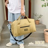 キャンバス ボストンバッグ 大容量 | FashionBerry | 詳細画像4 