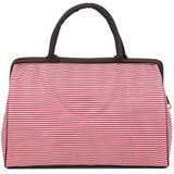 レッドボーダー　 | がま口デザイン ボストンバッグ レディース | FashionBerry