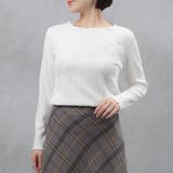 ホワイト | ポコポコメローデザインカットソー | FashionBerry