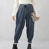 ブルー | プリーツジョガーパンツ | FashionBerry