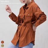ベルト付サファリシャツジャケット | FashionBerry | 詳細画像1 