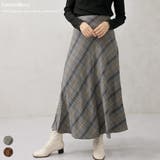 ヘリンボーンバイアスチェックスカート | FashionBerry | 詳細画像1