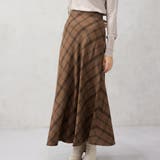 ヘリンボーンバイアスチェックスカート | FashionBerry | 詳細画像12