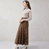 ヘリンボーンバイアスチェックスカート | FashionBerry | 詳細画像13