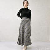 ヘリンボーンバイアスチェックスカート | FashionBerry | 詳細画像15