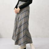 ヘリンボーンバイアスチェックスカート | FashionBerry | 詳細画像16