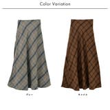 ヘリンボーンバイアスチェックスカート | FashionBerry | 詳細画像20