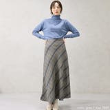 ヘリンボーンバイアスチェックスカート | FashionBerry | 詳細画像4
