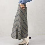 ヘリンボーンバイアスチェックスカート | FashionBerry | 詳細画像5