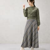 ヘリンボーンバイアスチェックスカート | FashionBerry | 詳細画像7