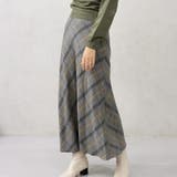 ヘリンボーンバイアスチェックスカート | FashionBerry | 詳細画像9