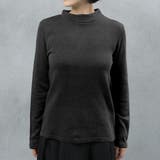 ブラック | プチハイネック アクリル混プルオーバー | FashionBerry