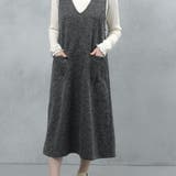 ゆるてろ素材 ポケット付きジャンパースカート | FashionBerry | 詳細画像10