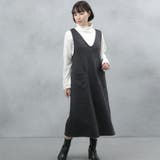 ゆるてろ素材 ポケット付きジャンパースカート | FashionBerry | 詳細画像5