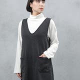 ゆるてろ素材 ポケット付きジャンパースカート | FashionBerry | 詳細画像7