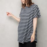 サイドタック ボーダーチュニック 大きいサイズ | FashionBerry | 詳細画像10