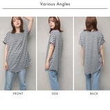 サイドタック ボーダーチュニック 大きいサイズ | FashionBerry | 詳細画像13